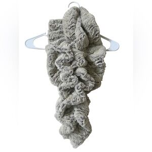 Tourance faux fur super soft ruffle scarf Made in the USA